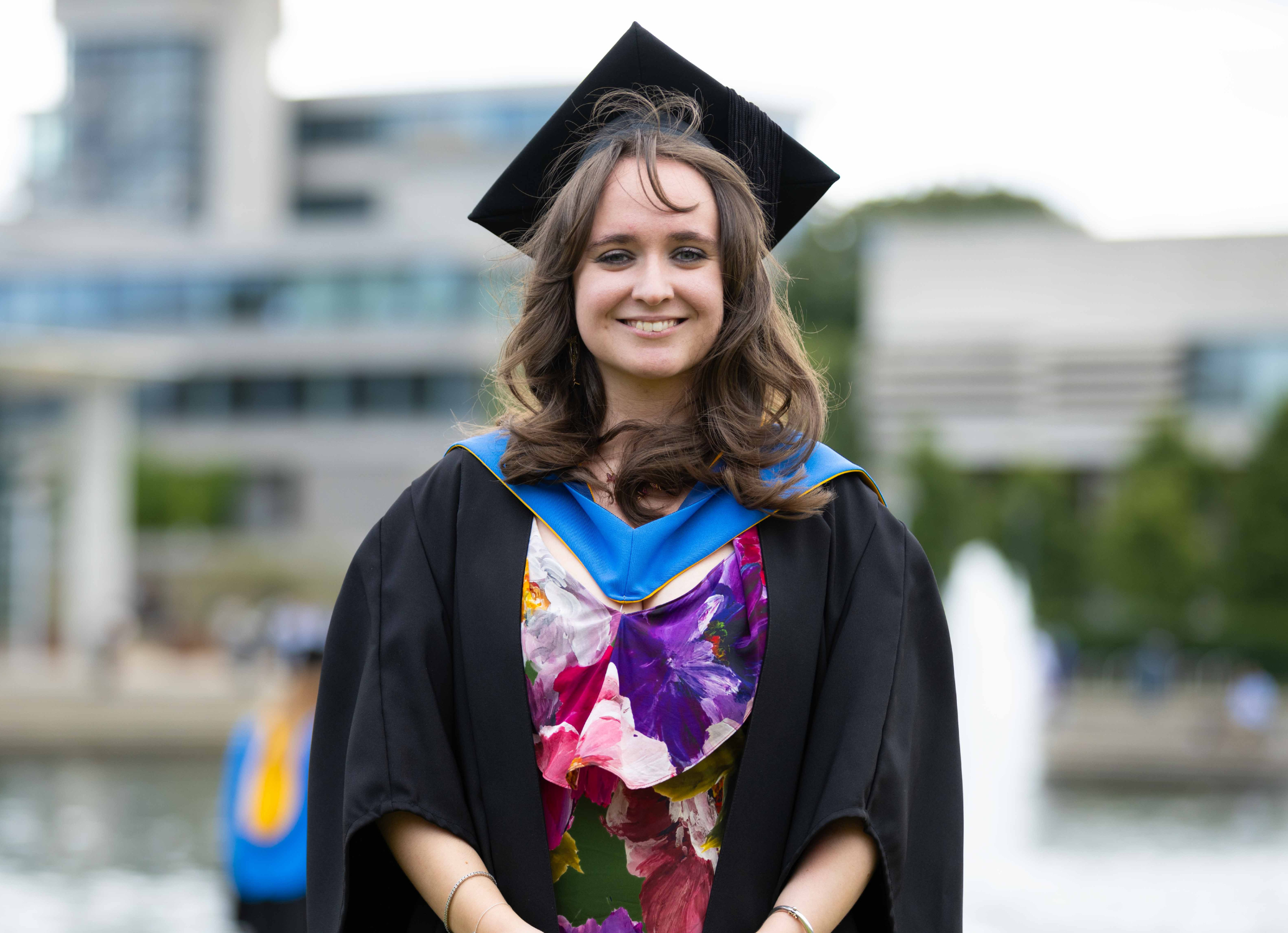 UCD alumna Hannah Costello at her graduation in 2025.
